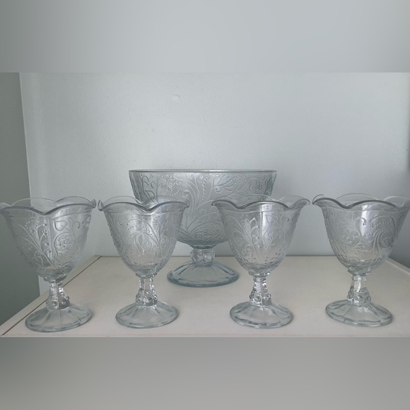 EUC parfait trifle set 5 pieces - Picture 2 of 13